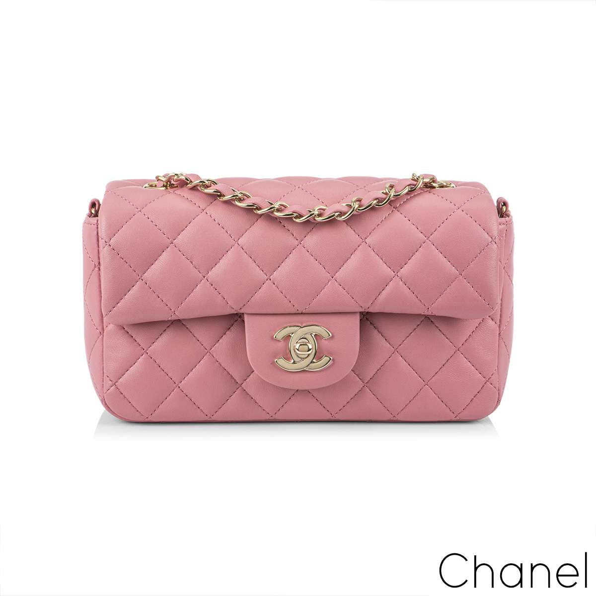 Chanel Pink Tweed Medium Classic Flap Bag  Labellov  Buy and Sell  Authentic Luxury